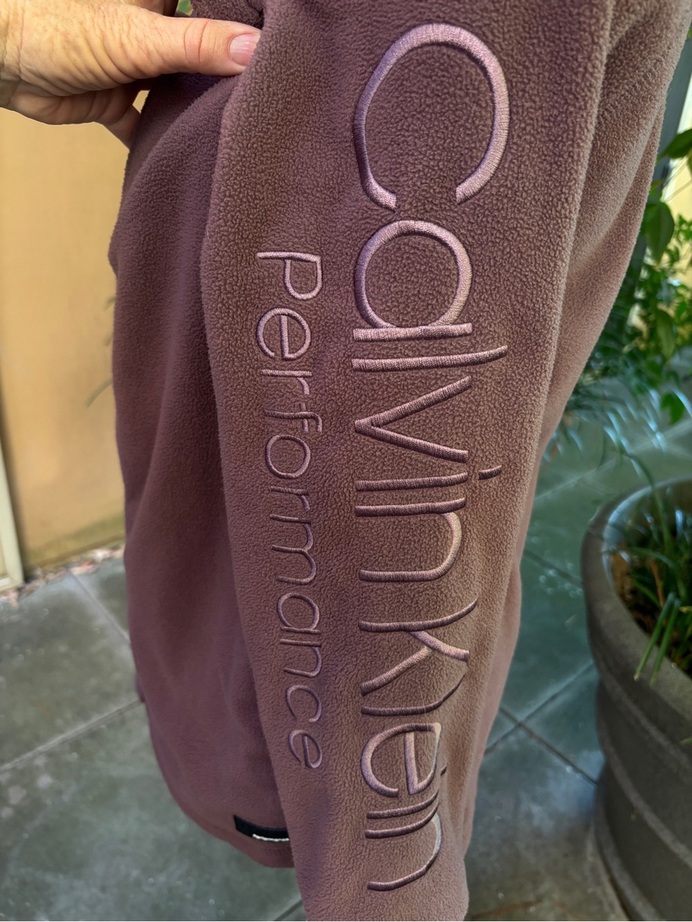 Calvin Klein Women’s Chocolate Fleece Zip Jacket